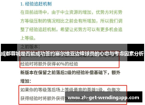 成都蓉城是否能成功签约塞尔维亚边锋球员的心态与考虑因素分析 成都蓉城是否能成功签约塞尔维亚边锋球员的心态与考虑因素分析