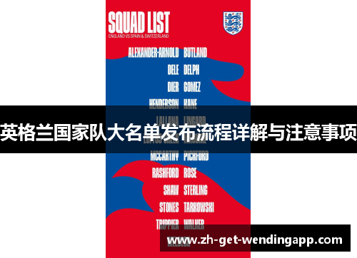 英格兰国家队大名单发布流程详解与注意事项