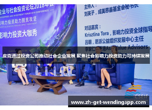 皮克通过投资公司推动社会企业发展 聚焦社会影响力投资助力可持续发展 皮克通过投资公司推动社会企业发展 聚焦社会影响力投资助力可持续发展